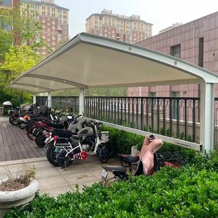 淮南膜结构电动车棚